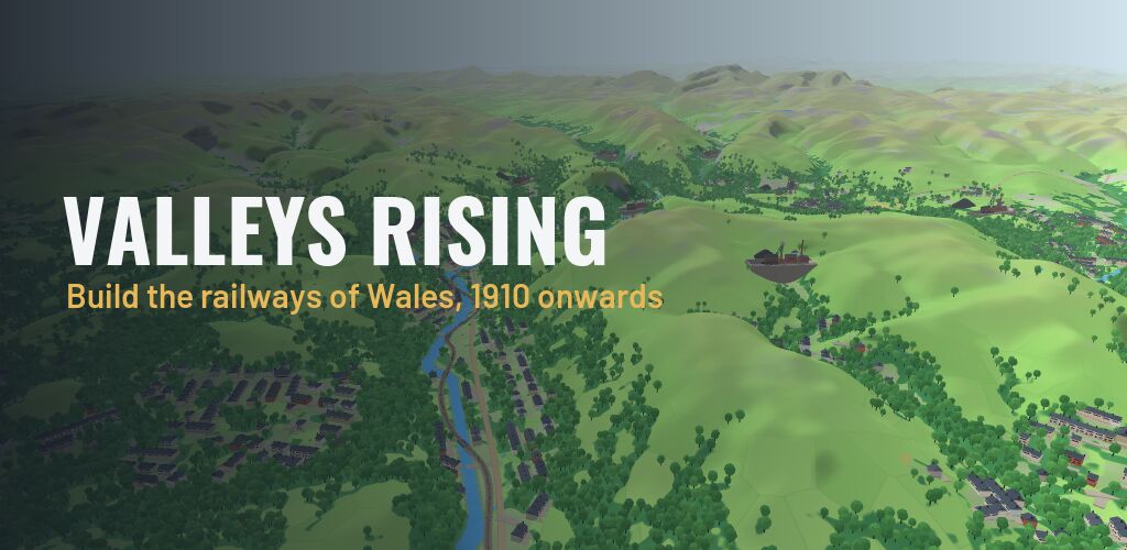 The feature graphic: the Taff valley with the title.